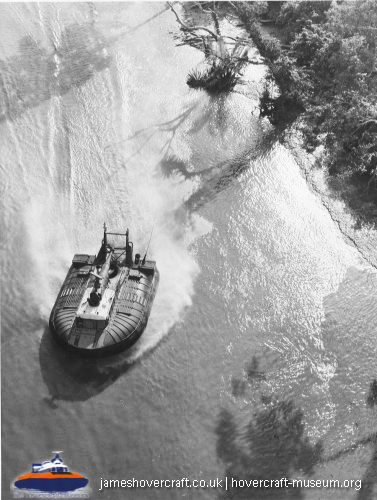 SRN5 in the Tropics -  (credit: The <a href='http://www.hovercraft-museum.org/' target='_blank'>Hovercraft Museum Trust</a>).